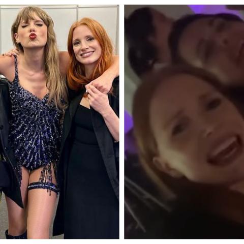 La actriz Jessica Chastain viajó a México para ver a Taylor Swift 