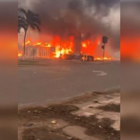 Incendio en Hawái 