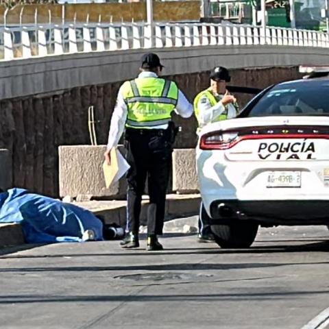 Motociclista fallecido
