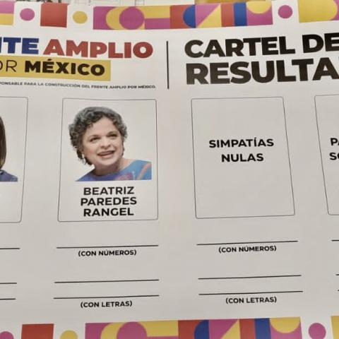 Papeleta del Frente Amplio por México