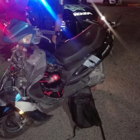 motociclista herido