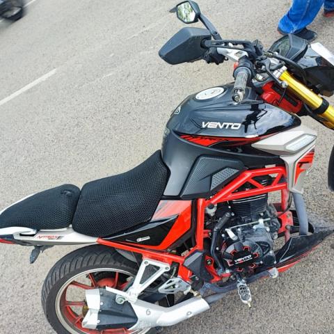 motociclista herido