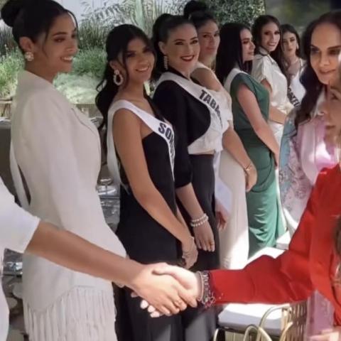 Candidatas a Mexicana Universal comen con la gobernadora Tere Jiménez