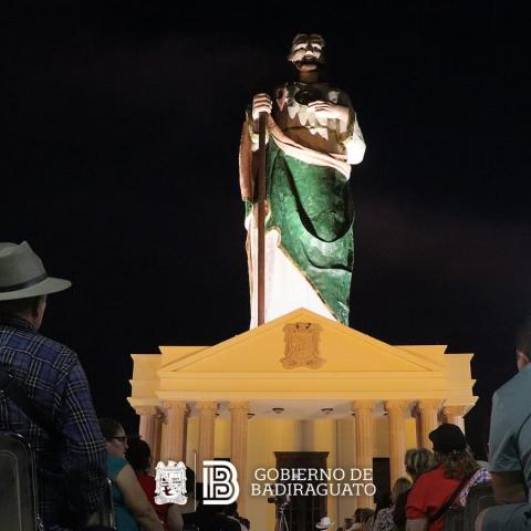 Inauguran una megaescultura de San Judas Tadeo en Badiraguato, Sinaloa