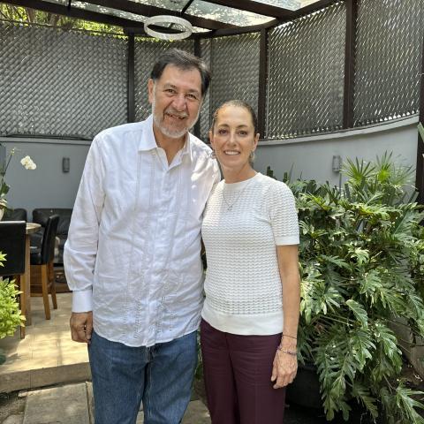 Claudia Sheinbaum y Gerardo Fernández Noroña 