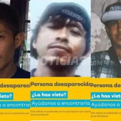 Ahora en Zapopan: no localizan 3 hombres de entre 19 y 38 años de edad