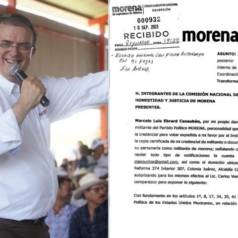 Impugna Marcelo Ebrard proceso interno de Morena 