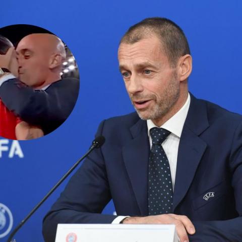 El presidente de la UEFA culpa a “los periodistas” por el hecho de que ahora Rubiales sea acusado de delito grave.