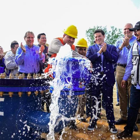 Nueva fuente de agua beneficia a Nuevo León