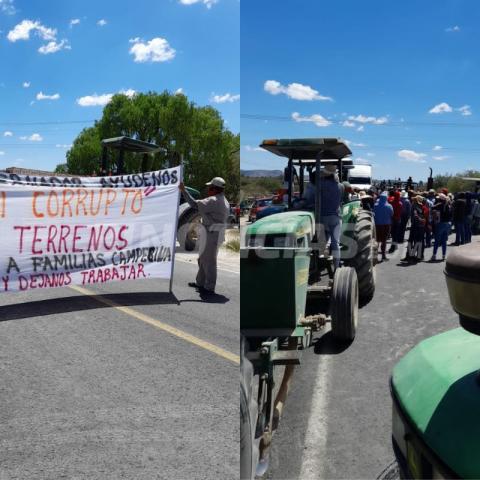 Campesinos cierran la carretera Aguascalientes–Ojuelos