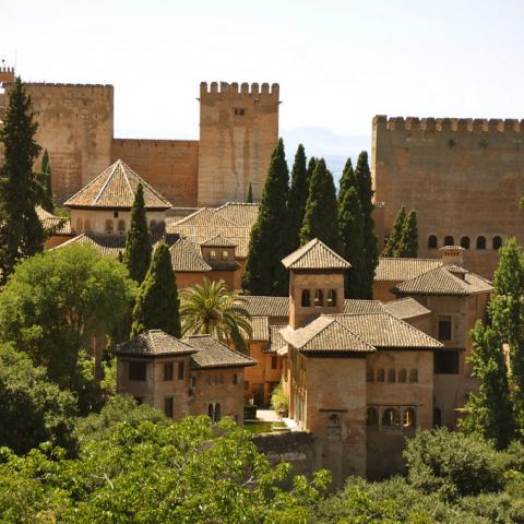 La Alhambra, en Granada, España 