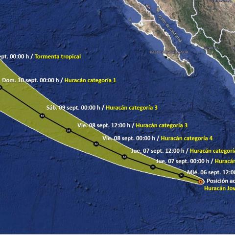 Jova ya es huracán; provocará lluvias intensas en el occidente