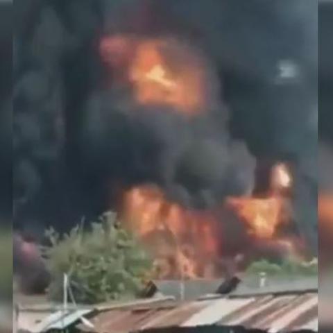 Incendio en Benín 