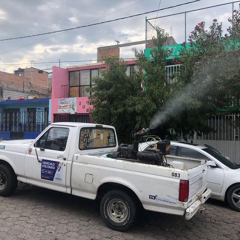 Ante aparición de dengue, comienza nebulización en colonias de Aguascalientes