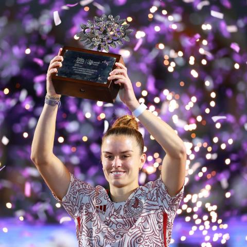 Venciendo en dos sets es que la griega se adjudicó su primer título WTA 1000.