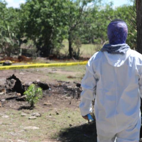 Los restos óseos fueron ubicados en un predio rústico perteneciente al Cerro de la Cueva