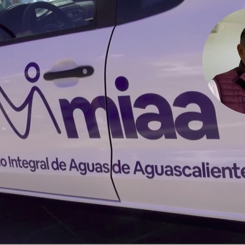 Luis Armando Salazar Mora y vehículo utilitario de MIAA