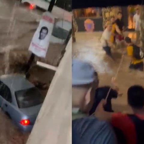 [VIDEO] Inundaciones paralizan Puerto Vallarta tras fuertes lluvias