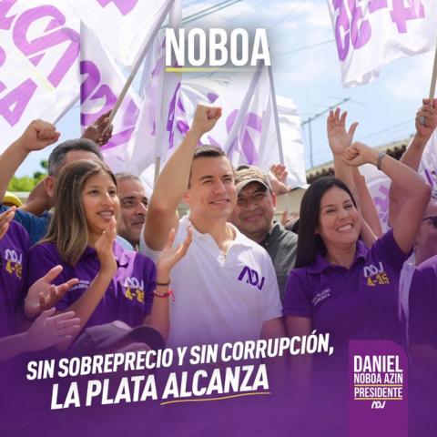 Gana Daniel Noboa presidencia de Ecuador