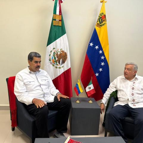 AMLO y Nicolás Maduro sostienen reunión bilateral tras cumbre en Palenque