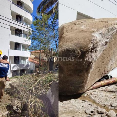 Ya no es Lidia, pero lluvias intensas dejan estragos en Puerto Vallarta 