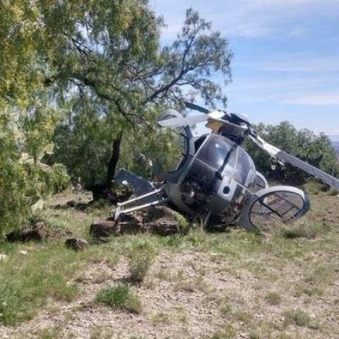 Mueren 3 militares de la Sedena tras desplome de su helicóptero en Durango