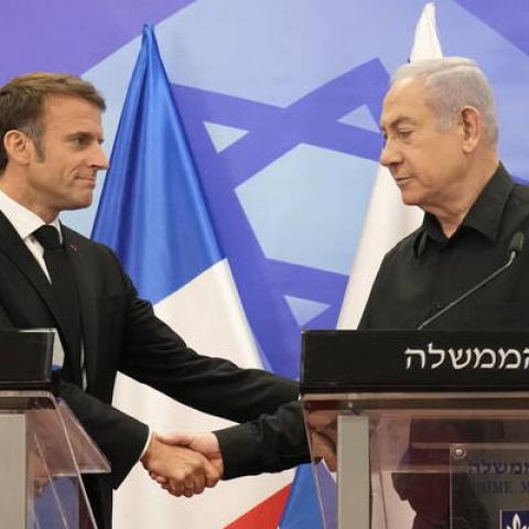Presidente de Francia propone una alianza internacional contra Hamás