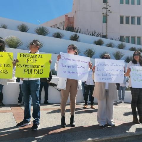 Protesta en Zacatecas *Fotografía de Gerardo de Avila Gonzalez