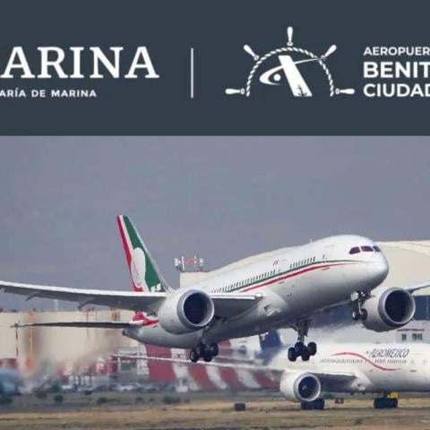 Marina asume control formal del Aeropuerto Internacional de la Ciudad de México
