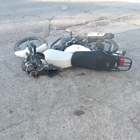 motociclista herido