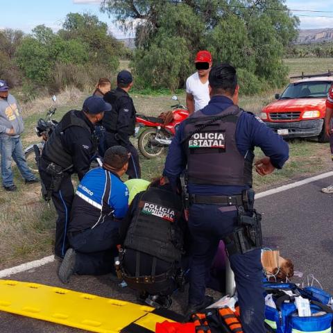 motociclista herida