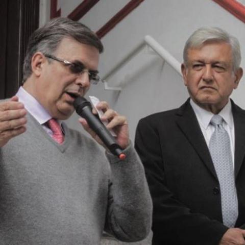 AMLO y Marcelo Ebrard 