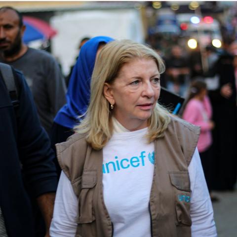 Directora de Unicef denuncia devastación en Gaza y pide fin al horror