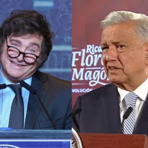 López Obrador en desacuerdo con la elección de Javier Milei como presidente de Argentina