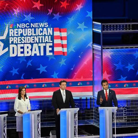 Debaten republicanos en Miami sobre fentanilo e inmigración sin presencia de Trump