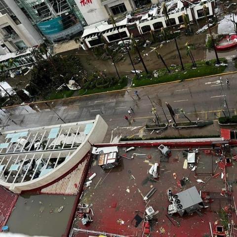 Huracán Otis afecta a casi 28 mil negocios turísticos en Acapulco