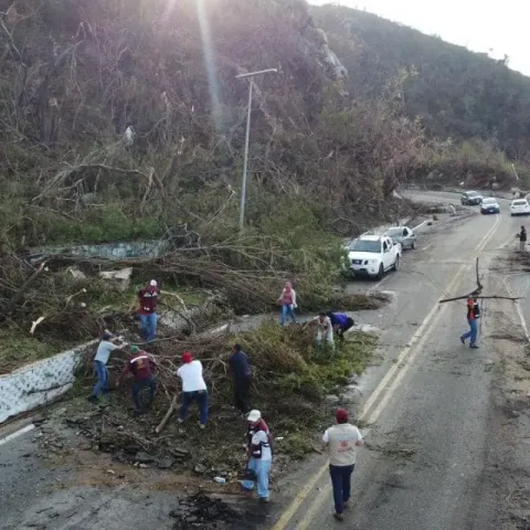 Daños por huracán Otis