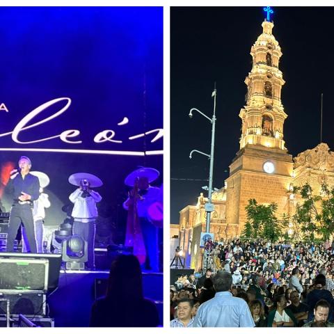 [VIDEOS] Napoleón ofrece emotivo concierto en la plaza principal de Aguascalientes 