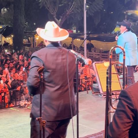 José Manuel Figueroa en la feria de Pabellón 