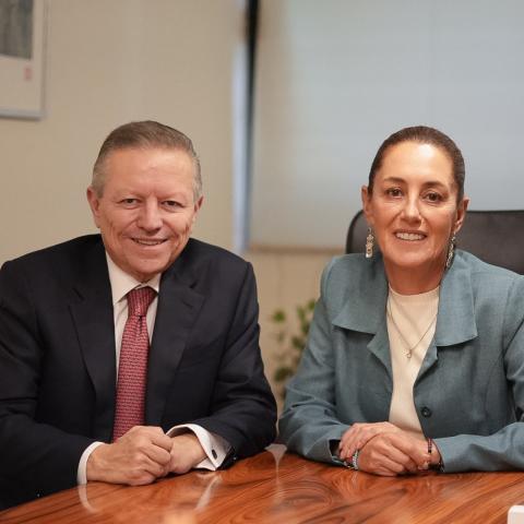 Claudia Sheinbaum y Arturo Zaldívar 