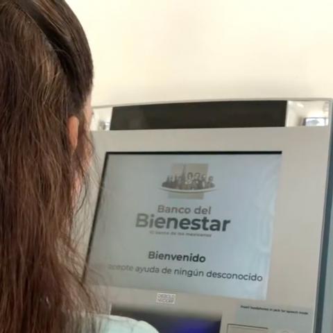 Cajero del Banco del Bienestar