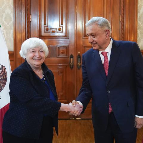 AMLO y Janet Yellen 