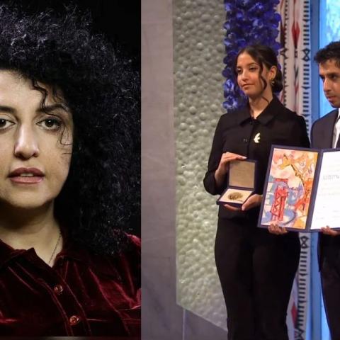 Recibe Narges Mohammadi el Premio Nobel de la Paz y pide acabar con el régimen iraní