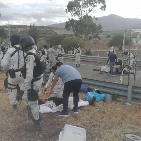 Accidente de la Guardia Nacional en Oaxaca deja al menos 30 heridos