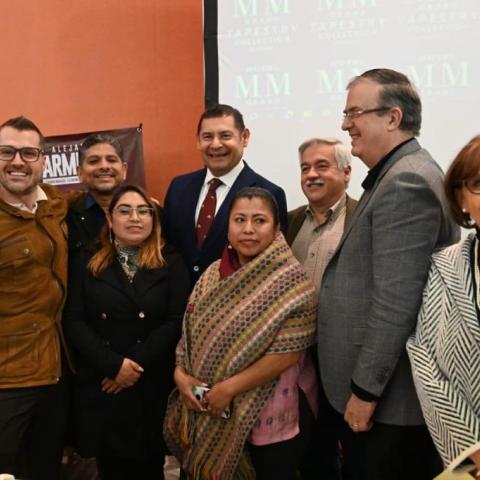 Marcelo Ebrard y Alejandro Armenta