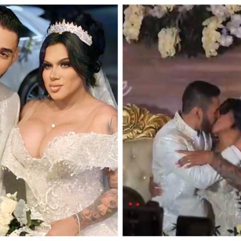 Kimberly Irene y Óscar se casaron y recibieron la bendición de un padre 