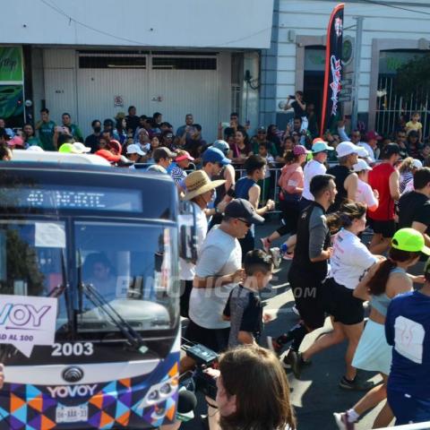 Por Maratón Guadalupano, 32 rutas de camión cambiarán su recorrido