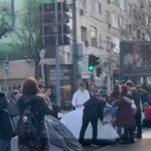 Protestas en Belgrado 