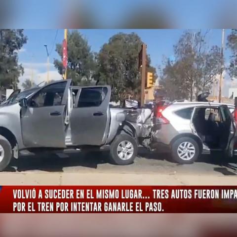 Los accidentes se dieron en el cruce de Avenida Aglaya y Solidaridad, al norte de la ciudad.