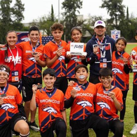 ¡En nombre de México! Equipo U-12 de Flag Football de Coahuila va al Campeonato Internacional de NFL